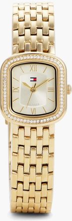 Tommy Hilfiger Womens 22MM Crystal Accent Dress Watch - Champagne