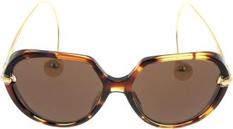 Bottega Veneta Accessoires, unisex, Bruin, ONE Size, Zonnebrillen