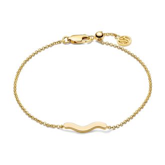 Sif Jakobs Jewellery Accessoires, Dames, Geel, ONE Size, Golf Armband Verguld Zilver