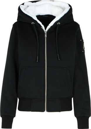 Moose Knuckles Classic Bunny schwarzer Baumwollblend -Sweatshirt