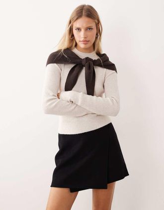 Free People Even After - Maglione color latte di mandorla-Bianco