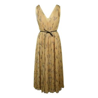 Fabiana Filippi Maxi Dresses, female, Yellow, Size: XS Long Tulle Dress