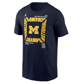 Nike Jordan Mens Michigan (Team) Jordan College T-Shirt in Blue | M11332P460FFMI-NAV