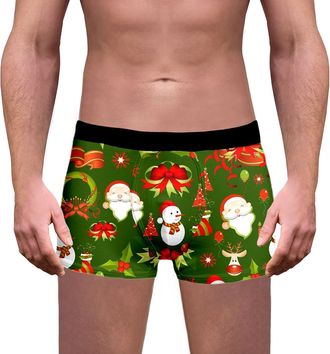 Generic CPIDAH Christmas Boxers for Men Funny Mens Underwear Boxer Briefs Christmas Holiday Novelty Xmas Boxers Shorts Comfort Underwear Humorous Gag Gifts fo