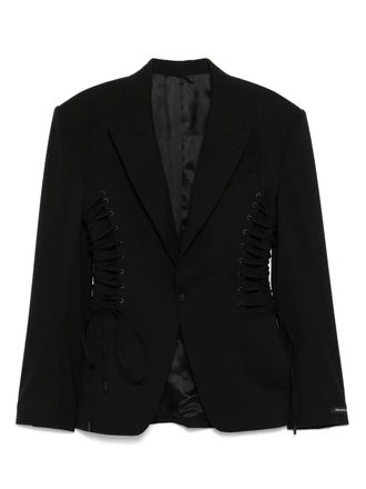 MUGLER Blazer met veters - Zwart