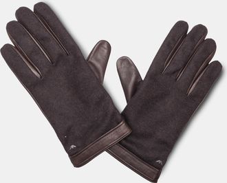 Emporio Armani Accessories Emporio Armani Leather Gloves in Black