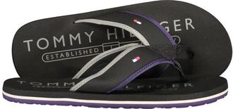 Tommy Hilfiger Nero Polyester Heren Slipper