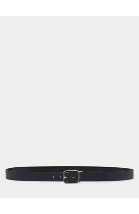 Bally Beryl 35 mm Adjustable And Reversible Belt in Peacoat/black+Pall at Nordstrom, Size 120