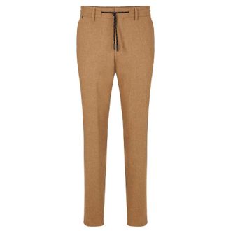 HUGO BOSS Mens P-Genius Trousers in Beige Textile - Size 30W/32L