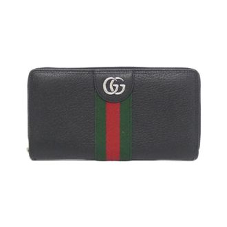 Gucci Ophidia Black Leather Long Wallet (Bi-Fold) (Pre-Owned)