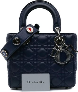 Dior Hobo Bags - 2017 Small Lambskin Cannage MyABCDior Lady Dior - Gr. unisize - in Blau - für Damen