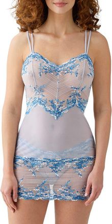 Wacoal Embrace Lace Chemise in Micro Chip at Nordstrom, Size Xx-Large