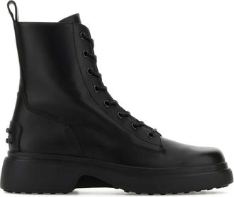 Tod's Stijlvolle Schoenencollectie - Dames - Veterlaarzen - Zwart - 36 1/2 EU - Schoenen