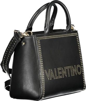 Mario Valentino Tassen, Dames, Zwart, ONE Size, Zwarte Polyethyleen Tote Tas