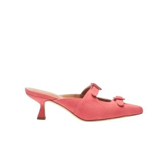 Scarosso Liz Muiltjes - Dames - Muiltjes - Roze - 38 1/2 EU - Leer - Schoenen