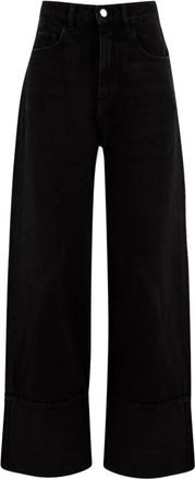 Icon Denim Los Angeles Kiki Wide-leg Jeans - Dames - Loose Fit Jeans - Grijs - W28 - Katoen - Jeans