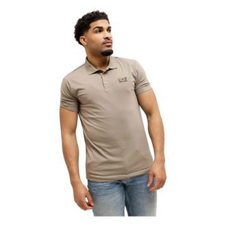 Emporio Armani EA7 Emporio Armani 8Npf 14 Polo Heren Beige - Heren - Polos - Beige - S - Katoen - Tops