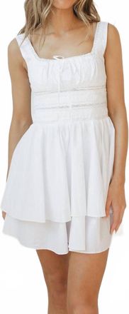 Nia Melaine Dress In White