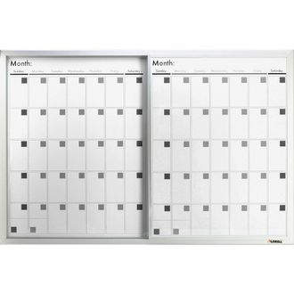 Lorell Magnetic Dry-Erase Calendar Board, 36 x 24