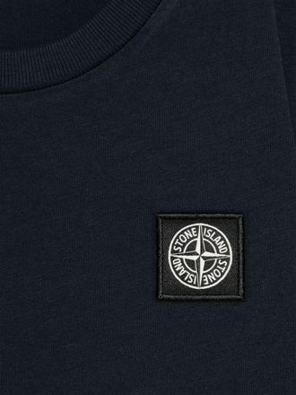 Stone Island Boys T-Shirt Junior Blue Cotton T-Shirts And Polos