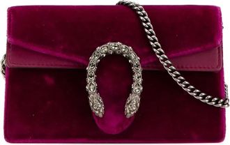 Gucci Borsa a tracolla Dionysus super mini in velluto 2016-2025 - Viola