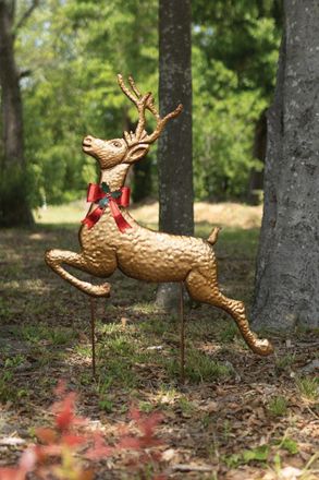 Kalalou Metal Reindeer Yard Stake