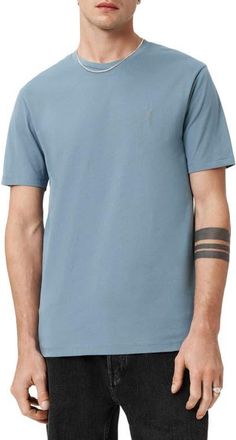 AllSaints Brace Cotton T-Shirt in Coastline Blue at Nordstrom, Size Xx-Large