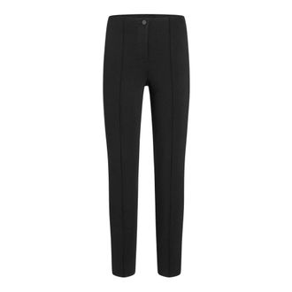 Cambio Slim-fit Trousers, female, Black, 2XL, Vertical Seam Elastic Waist Trousers