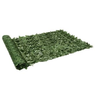 Berkfield Home Balcony Privacy Screen with Dark Green Leaves 300x150 cm