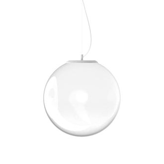 Netlighting Mapa Clear 40cm Globe Pendant Ceiling Light Opal in White