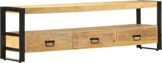 vidaXL Vidaxl - Mueble Para Tv Madera Maciza De Mango 150x30x45 Cm