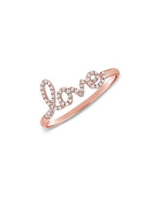 Sabrina Designs 14K Rose Gold 0.1 Ct. Tw. Diamond Love Ring