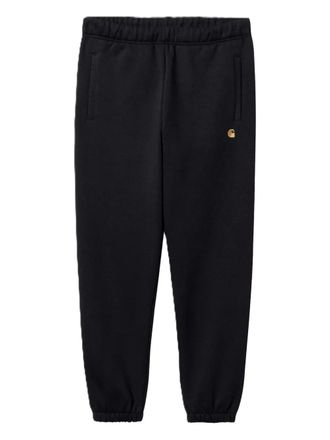 Carhartt Work in Progress logo-detail cuffed track pants - Blue