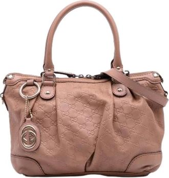 Gucci Pre-owned Handbags, female, Pink, Size: ONE SIZE Pre-owned Vintage Handbag