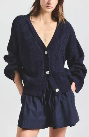 Derek Lam Weston Cardigan in Navy at Nordstrom, Size X-Large
