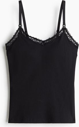 H&M MAMA Stilltop mit wattierten Cups - Schwarz