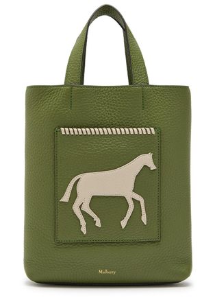 Mulberry Chalk Horse Small Leather Tote - Green - One Size