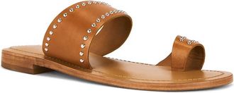 Free People Womens Amelie Tiny Stud Sandal In Cognac