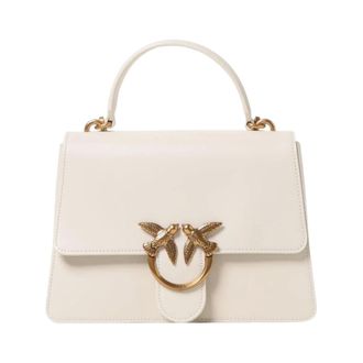 Pinko Handbags, female, White, Size: ONE SIZE Love Birds Mini Bag