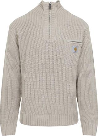 Carhartt Work in Progress Grey Half Zip Sweater