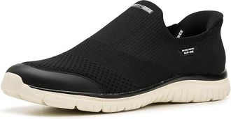 Skechers Hands Free Slip-Ins Virtue - Serendipity Womens Flat Shoes Black/White : 8.5 Medium, Textile
