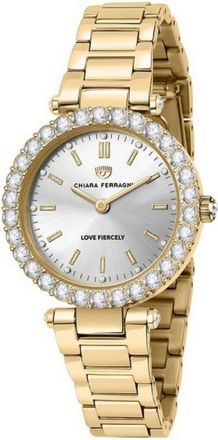 Chiara Ferragni Gouden roestvrijstalen quartz horloge - Dames - Horloges - Geel - ONE Size - Accessoires