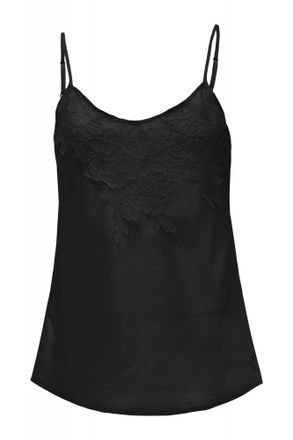 Salsa Tanktop SALSA Salsa Jeans Top Lace, Damen, Gr. XL, schwarz, Obermaterial: 100% Polyester PES., Tops Tanktop