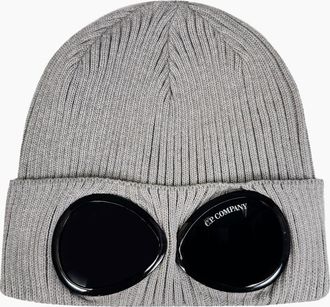 C.P. Company Mens CP Company Goggle Beanie Grey - Size: ONE size