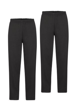 Fruit Of The Loom Sweathose FRUIT OF THE LOOM, Herren, Gr. XXL, N-Gr, schwarz, Sweatware, Obermaterial: 80% Baumwolle, 20% Polyester, unifarben, lang, Hosen Sweathose, 