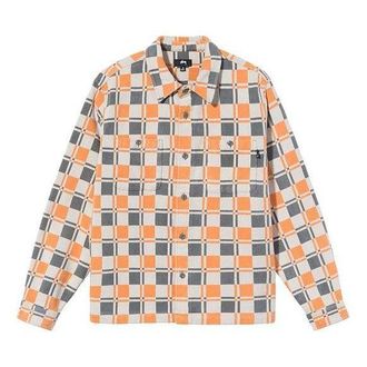 St&uuml;ssy Brent Plaid L/S Shirt Tan 110199
