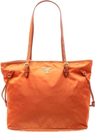 Prada Pre-owned Prada Saffiano Trimmed Tessuto Tote Ladies M99C99C6YXDSBPL6