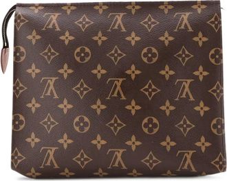 Louis Vuitton Toiletry Pouch 26 clutch met monogram canvas - Bruin
