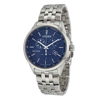 Citizen Sapphire Collection Eco-Drive Chronograph Blue Dial Mens Watch AT2141-52L