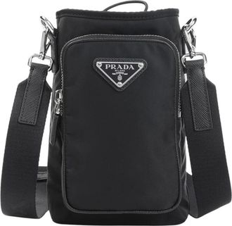Prada Heren, Tassen, Zwart, Maat: ONE Size Nylon